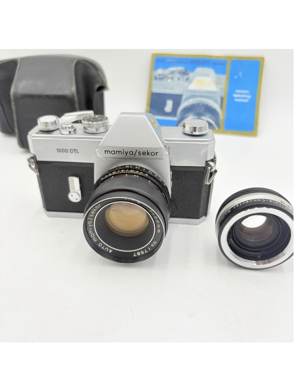 Mamiya/Sekor 1000 DTL 35mm SLR Camera 55mm f/1.8 Lens 2x Kit Works